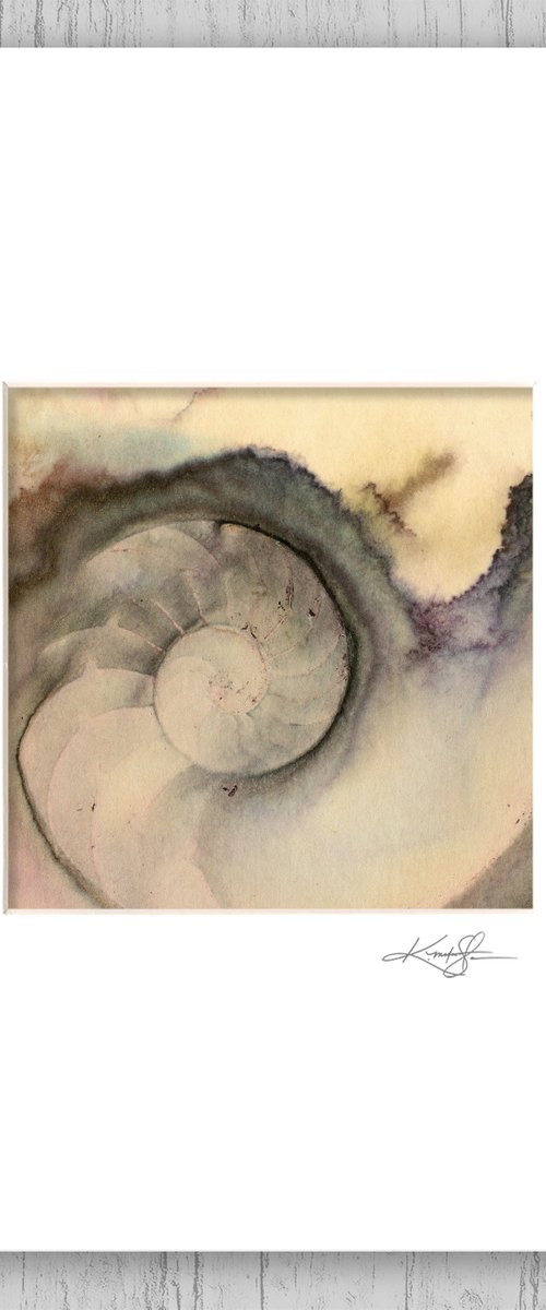 Nautilus Shell 2022-20 - Sea Shell Painting by Kathy Morton Stanion by Kathy Morton Stanion