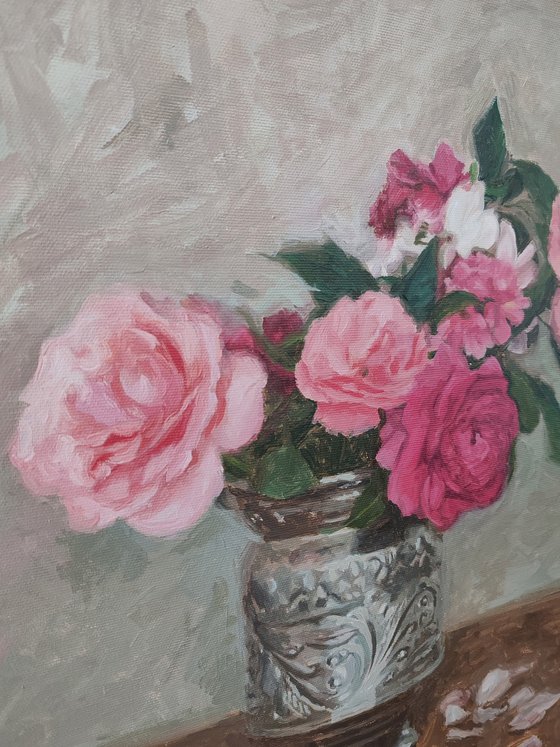 Roses, geraniums and gardenias