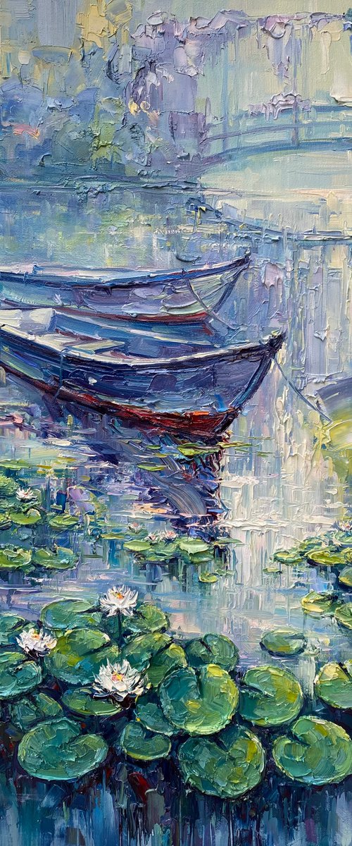 Morning Water-Lilies pond by Artem Grunyka