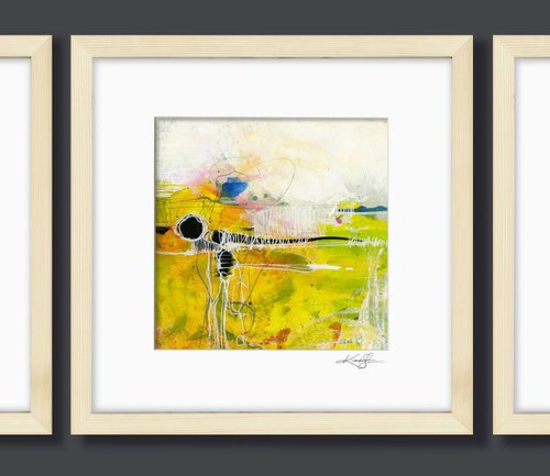 Luminous Joy Collection 2 - 3 Framed Paintings by Kathy Morton Stanion