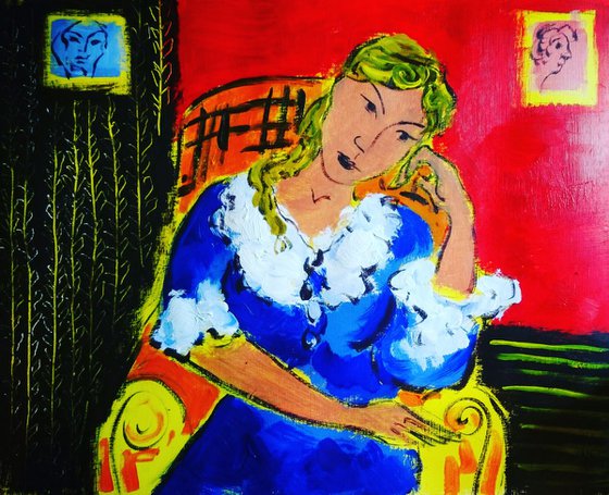 Portrait of a girl ( Matisse style)