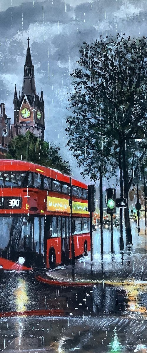 London, Rainy Night by Darren Carey