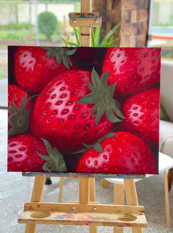 Ripe Strawberry, 60 х 50 cm, oil on canvas