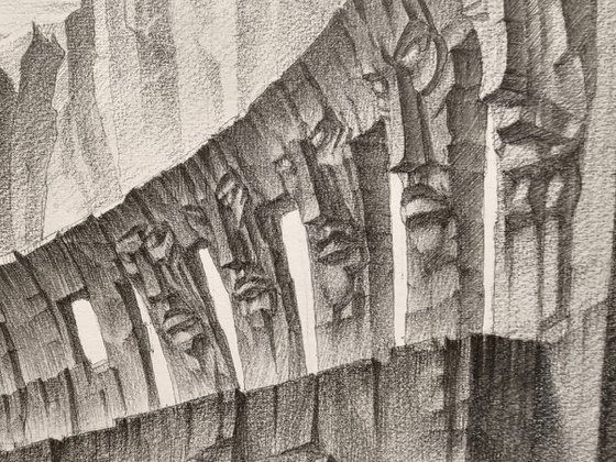 Mistycal Landscape. Architectural Fantasy.