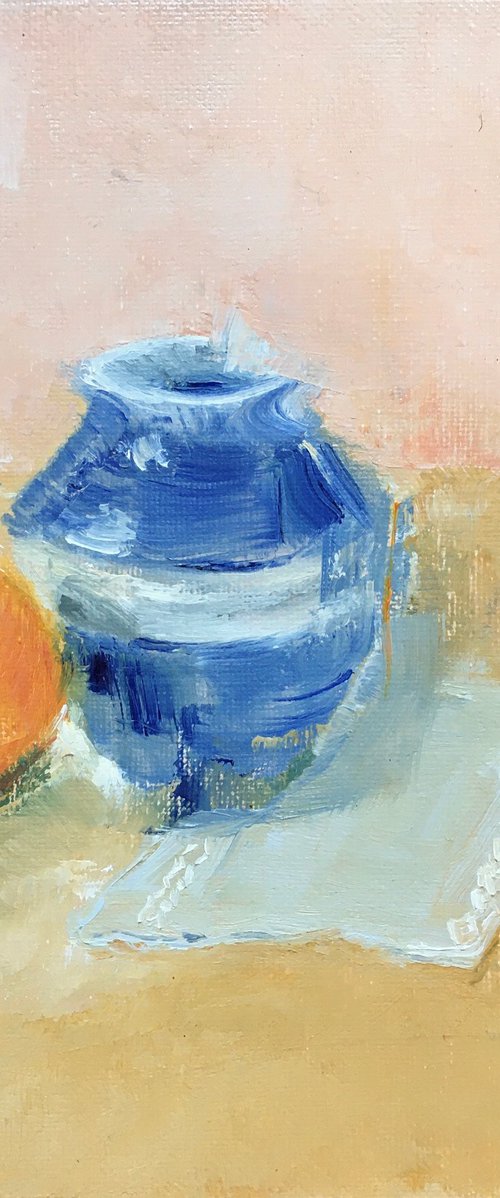 Clementine with Vase by Rebecca Pells