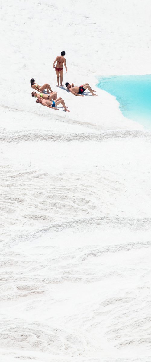 Sunbathing At Pamukkale by Tom Hanslien