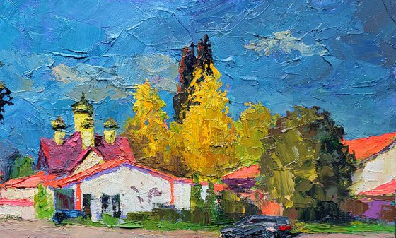 Driving along a City Street