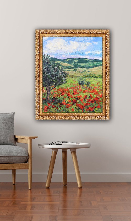 Tuscan Poppies by Kristen Olson Stone