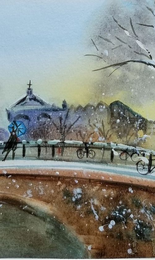 Winter Landscape #3. by Alexandra Tomorskaya/Caramel Art Gallery