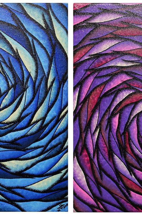 Colorful spirals serie 3 by Jonathan Pradillon