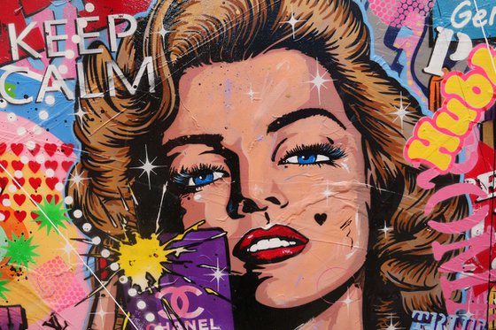 Miss Marvelous 190cm x 100cm Marilyn Monroe Textured Urban Pop Art