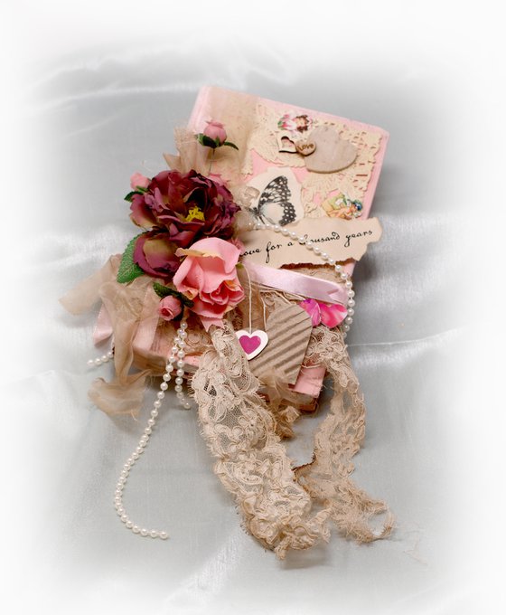 Book Of Love - Mixed Media Altered Book Sculpture by Kathy Morton Stanion
