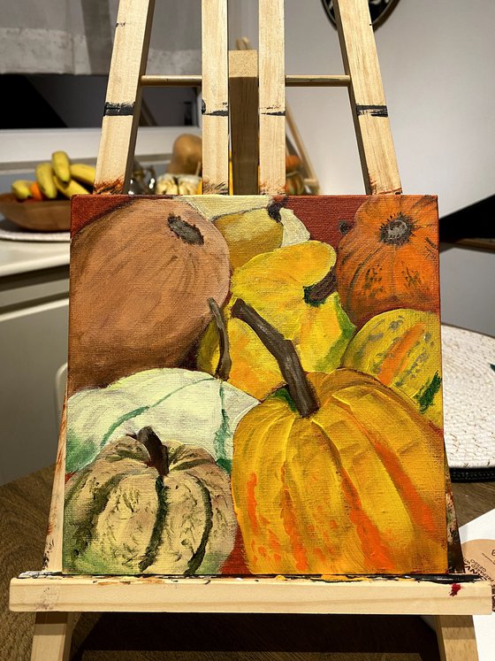 Pumpkin still life