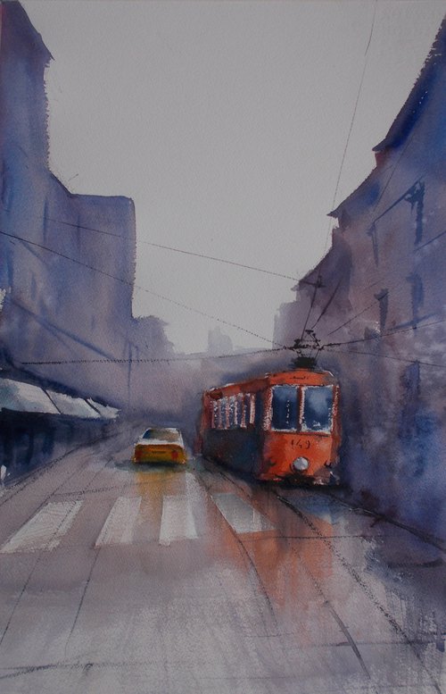 tram in Milan 17 by Giorgio Gosti