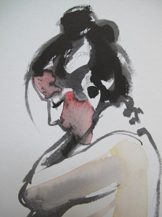 standing female nude