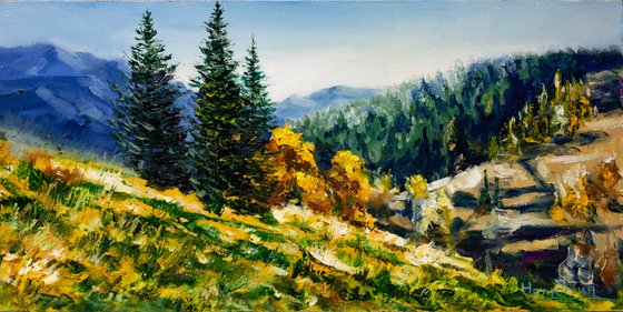 "Autumn in the mountains" landscape