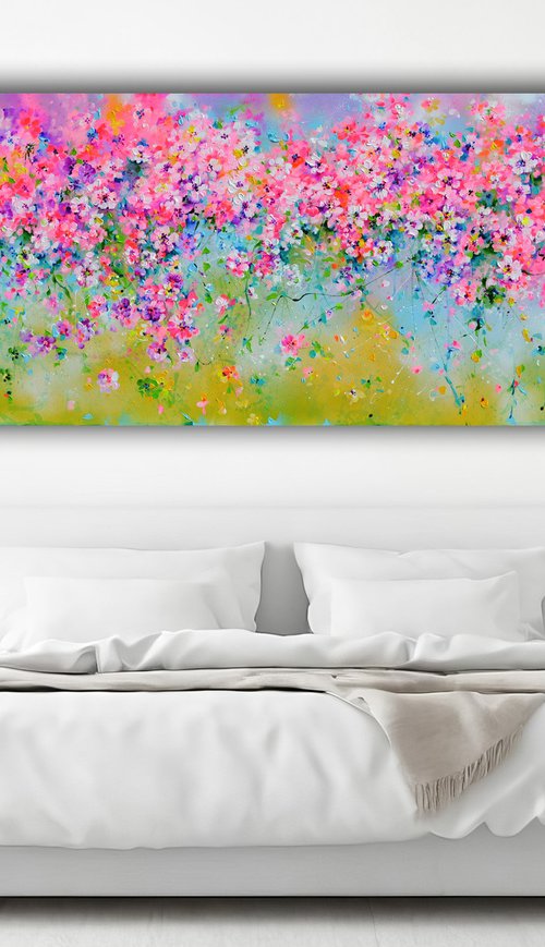 Sakura Pink Cherry Tree by Soos Roxana Gabriela