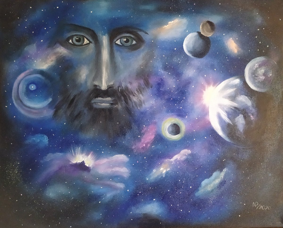 Surrealistic Landscape Oil Painting By Nataliia Plakhotnyk, 24 X 20", New Era, Original Artwork