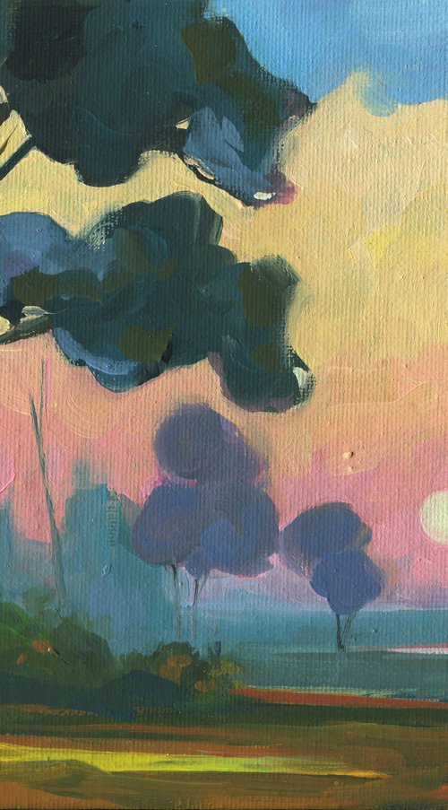 Sunset Through the Trees by Alexeï Yakurin