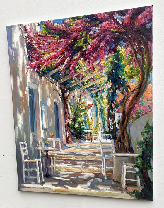"Courtyard in Greece"