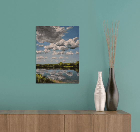 Clouds over the lake