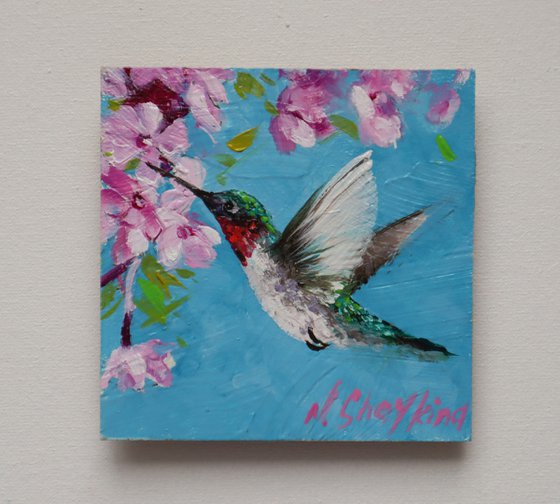 Hummingbird in Flight, Birds Lover Gift
