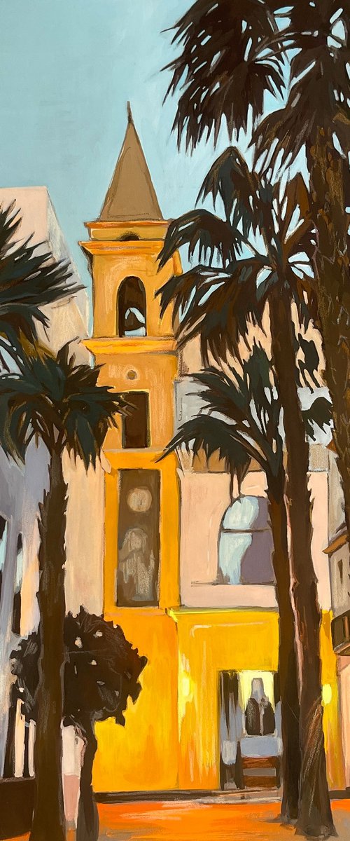 Palm trees near the chapel by Guzel Min
