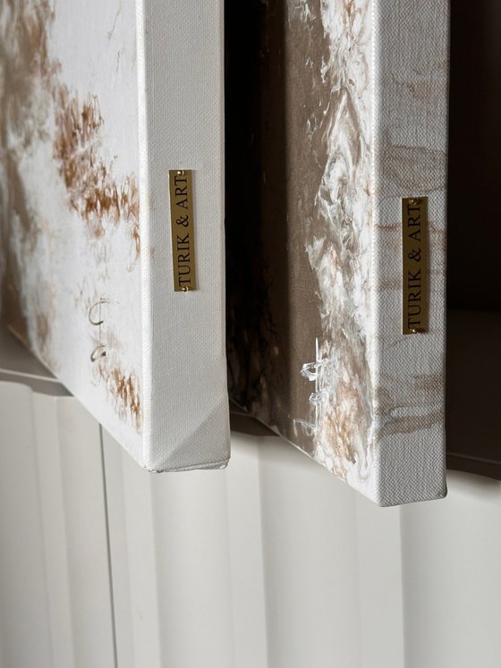 Diptych "Lithic Drift" (2 panel)