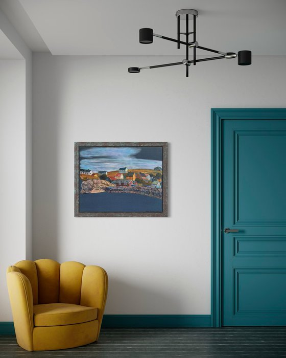 Denim series.Multicolor village