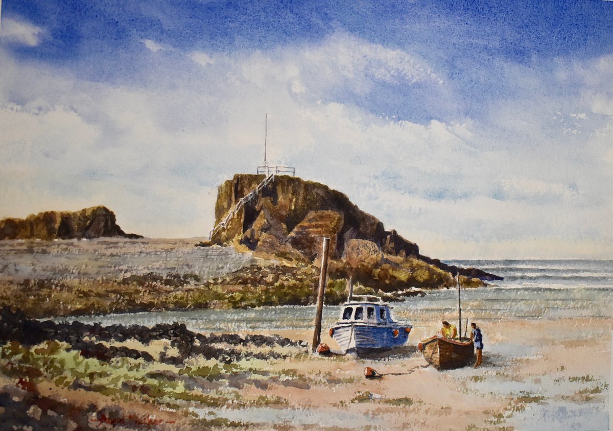 Moored at Bude by David Mather