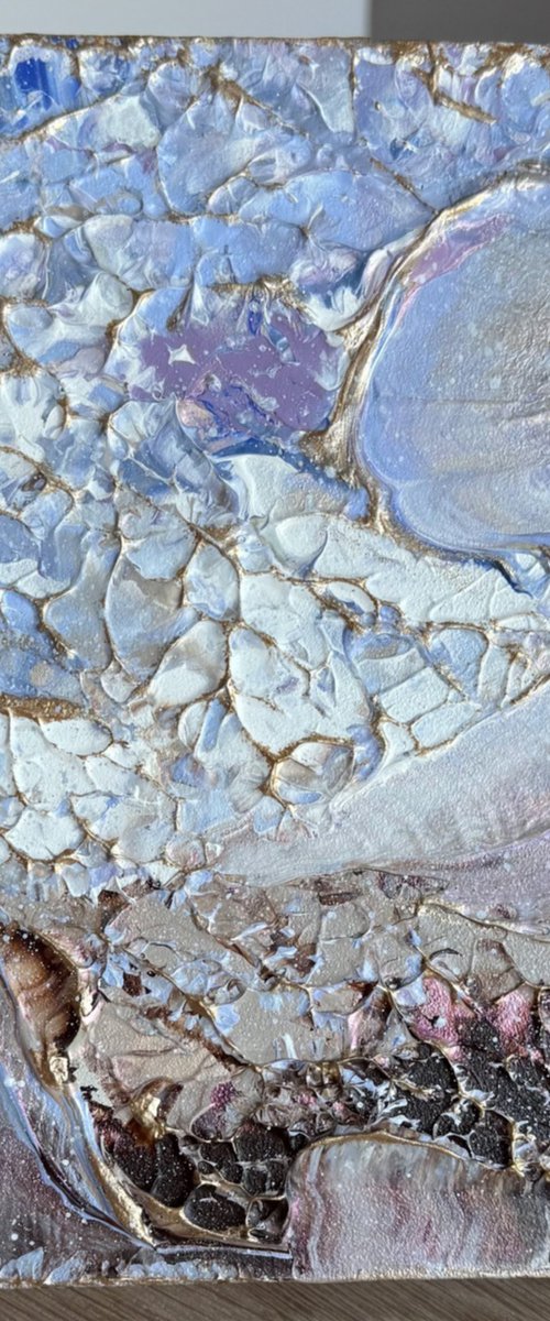 Bunnies in the snow by Inga Zurabiani