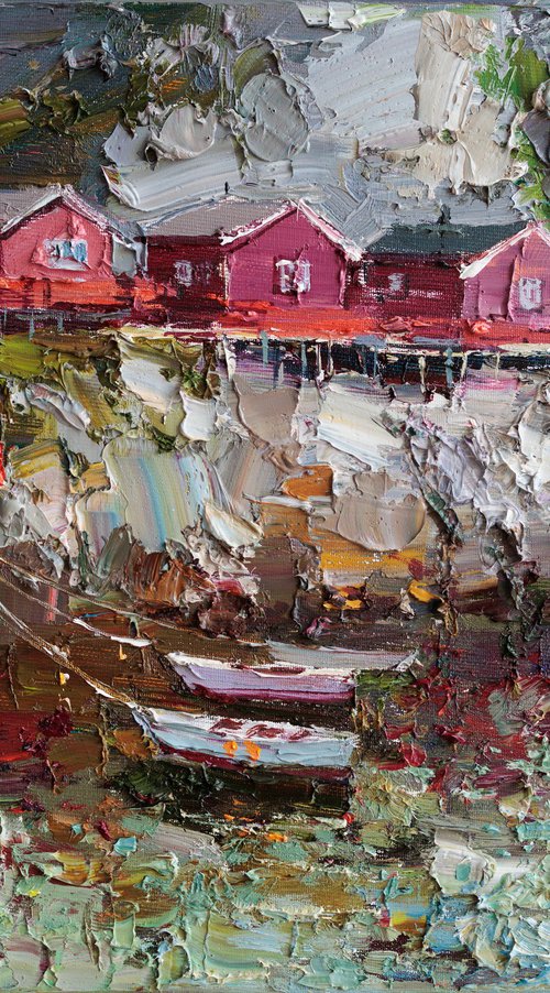 Fishing Village in Lofoten by Anastasiia Valiulina
