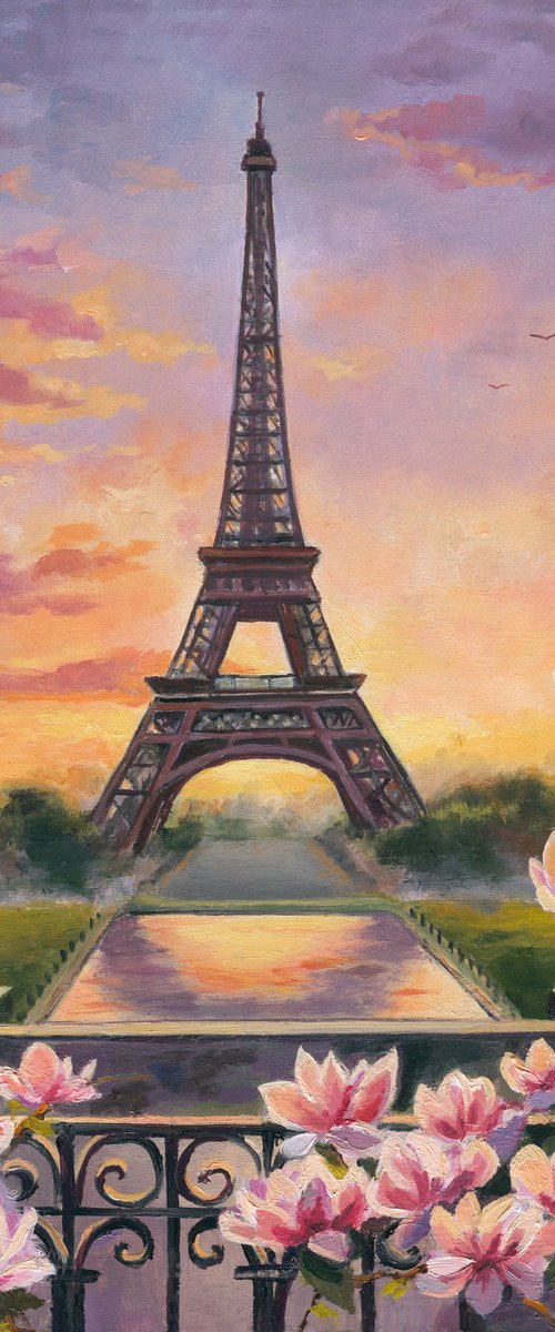 Eiffel Tower in Paris by Lucia Verdejo
