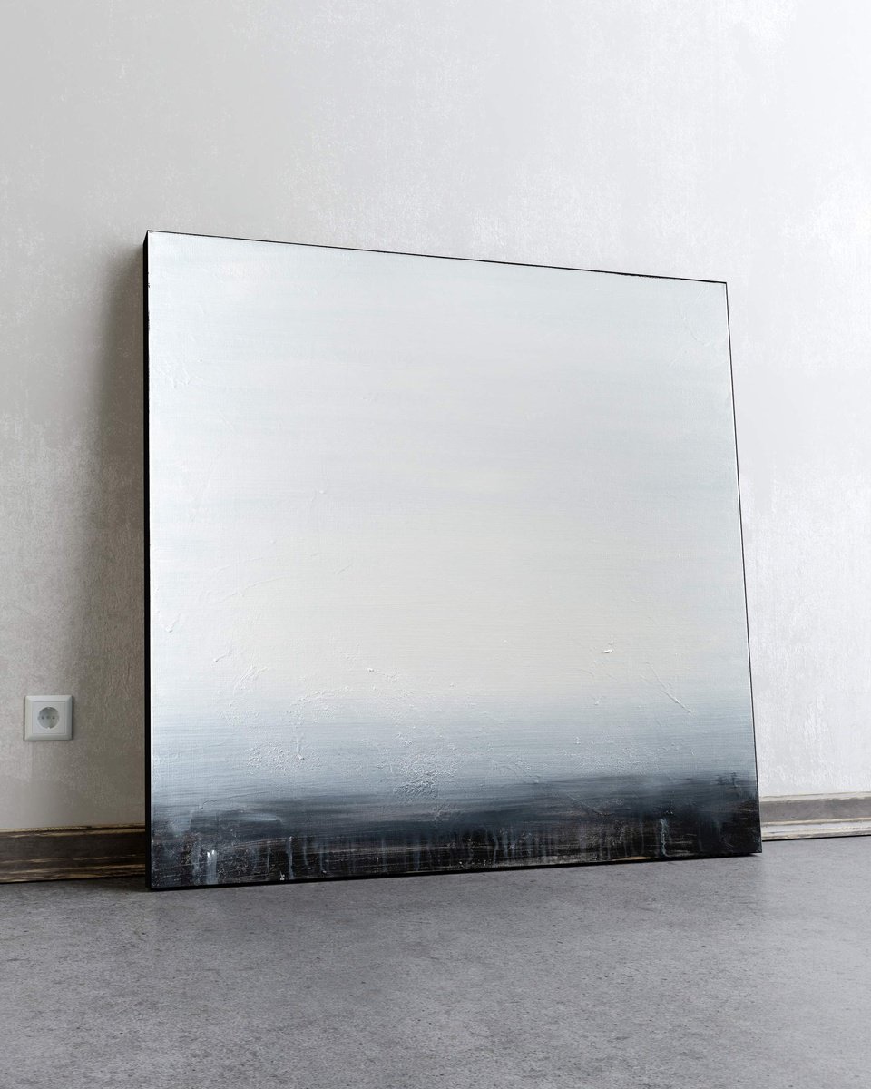 Organic Abstract Acrylic Painting By Nemanja Nikolic, 36 X 36", Blinding Lights, Original Artwork