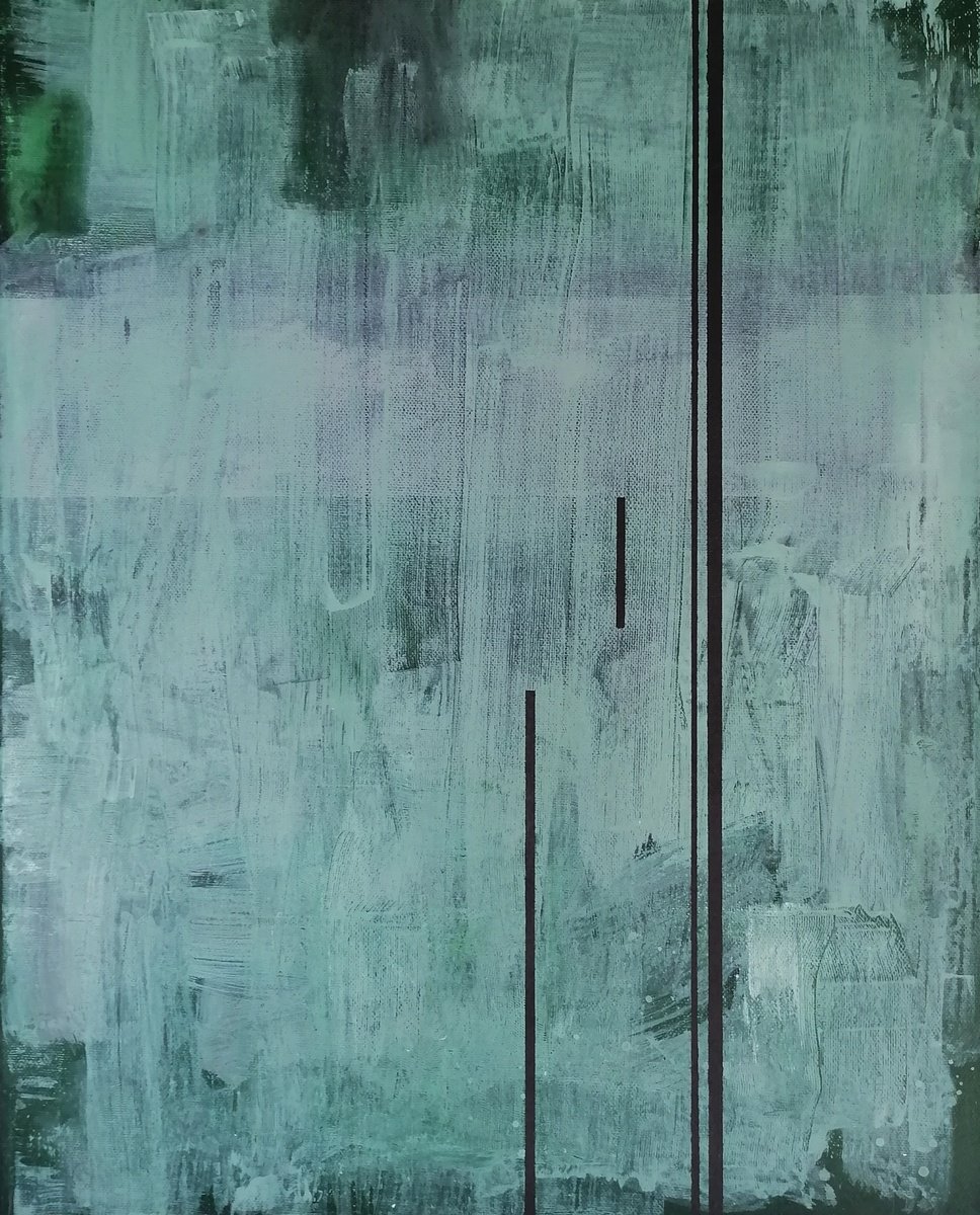 Abstract Acrylic Painting By Alex Munzone, 16 X 20, Sequences 07, Original Artwork