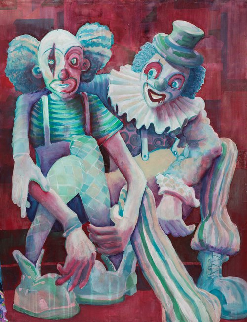 Two Clowns (Best Friends) by Dominic Virtosu