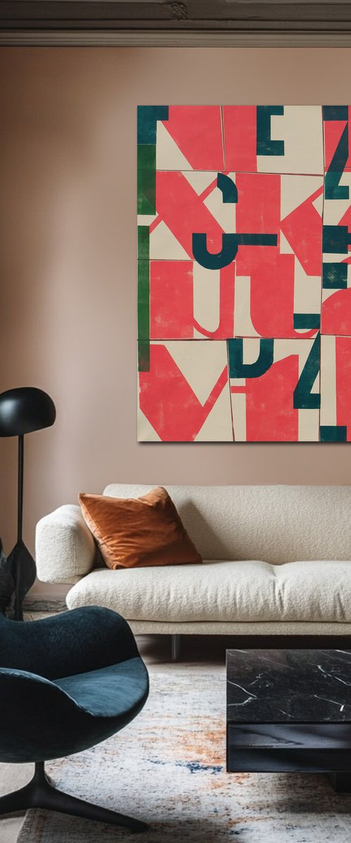 Typopop in Red by Ronald Hunter