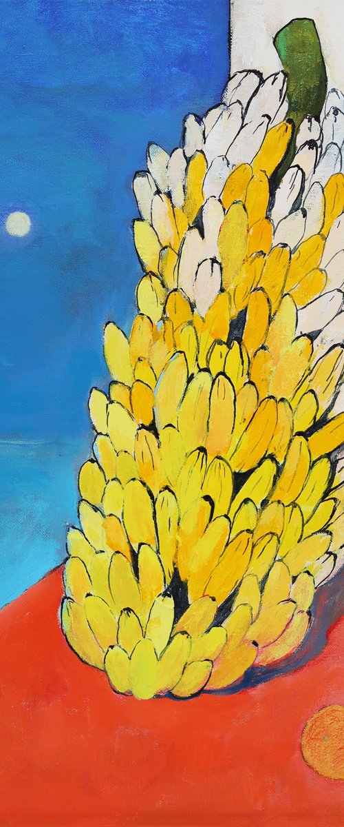Still Life with Orange and Banana by Artem Andreichuk