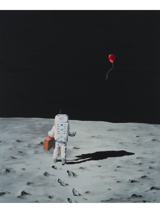 "Red Balloon Above the Moon"