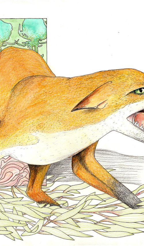 Where monsters roam, foxes appear by Arjan Winkelaar