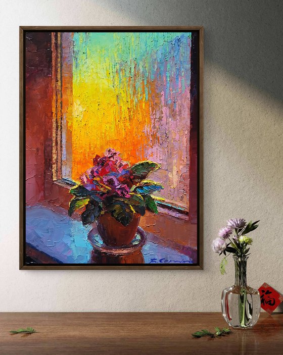 Morning Vase on the Windowsill