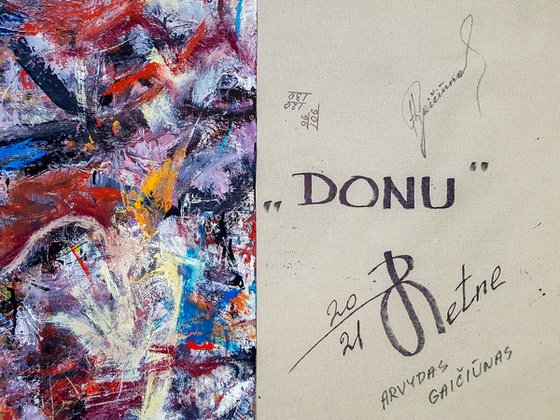 - DONU - (H)96x(W)120 cm. Style of Willem de Kooning. Abstract Expressionism Painting