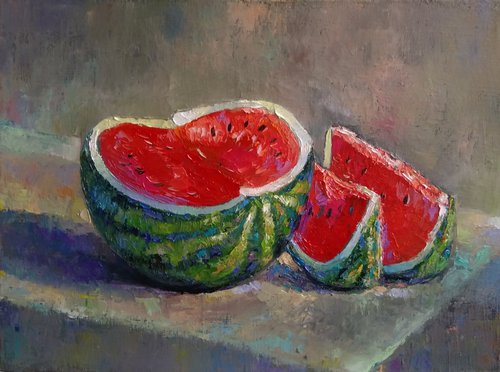 Still life - watermelon by Kamsar Ohanyan