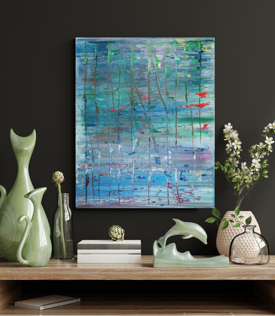 45x55 cm | 17.5 x 21.5″ Original Abstract painting Canvas Art