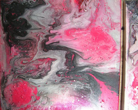 Abstract pink fire