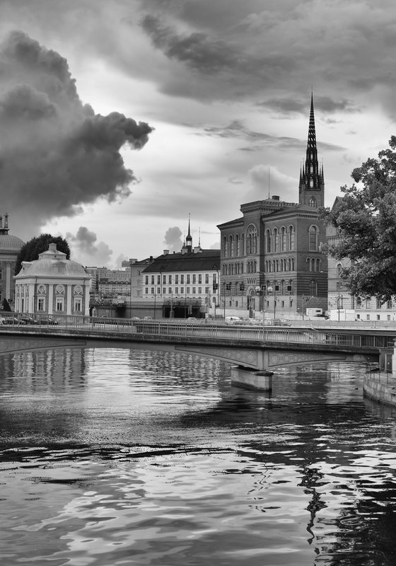 " Cloudy Morning in Stockholm " Limited Edition 1 / 50