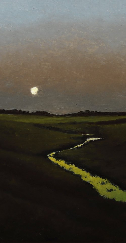 Landscape with the Moon by Oleg Baulin