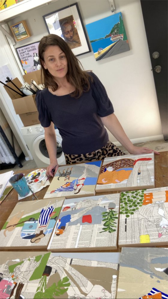 Cat Capers Laundry 3 30cm x 30cm