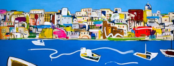 Procida  Italy 180 X 70 CM / 70,86 Х 27,55 INCH