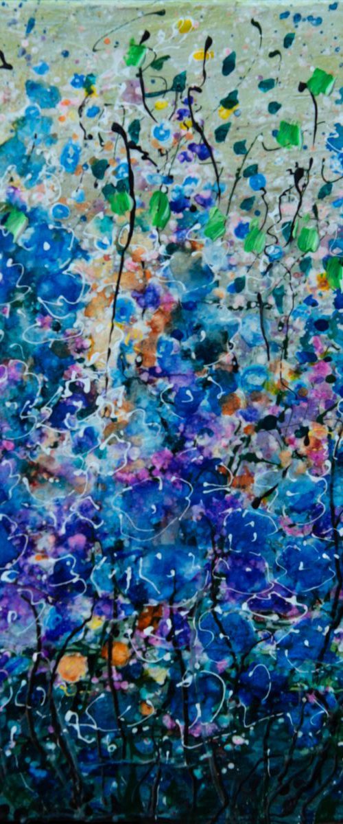 Blue by Lena Owens at OLena Art